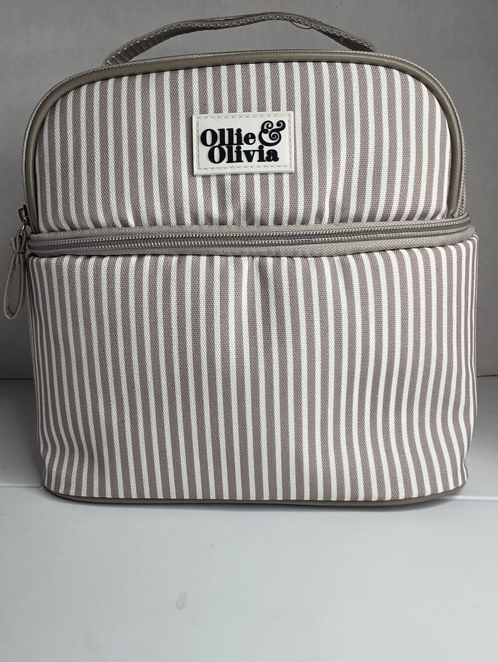 Nwot Ollie & Olivia Striped Lunch Bag